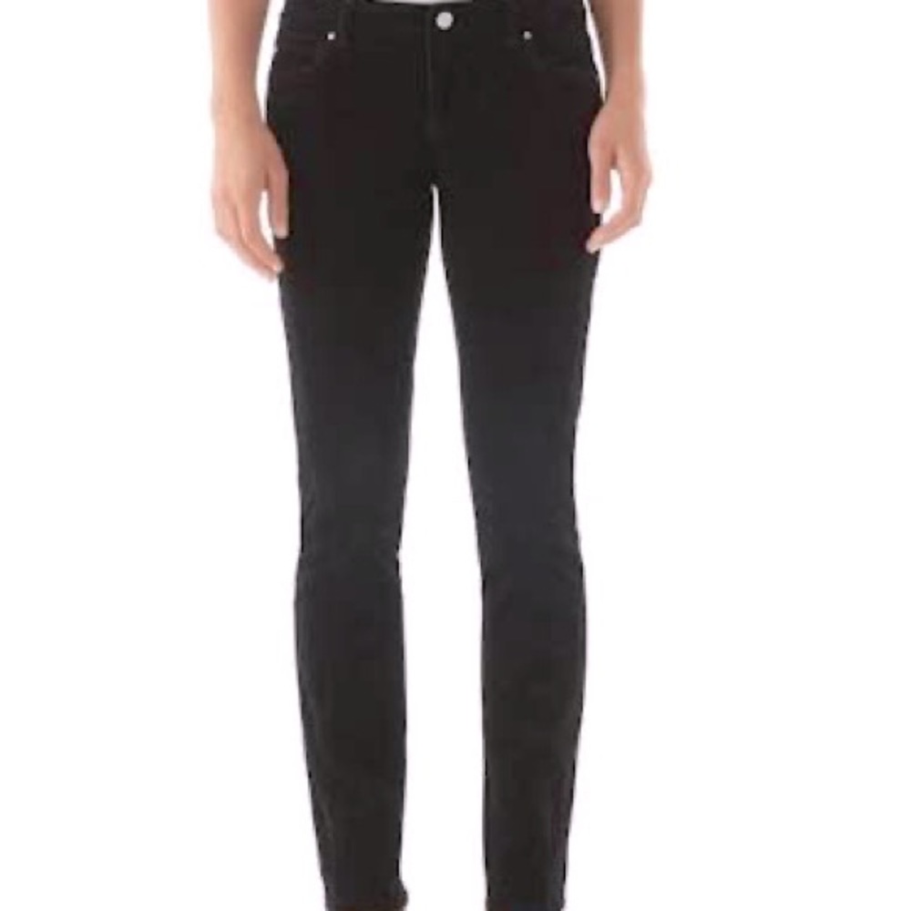 White House Black Market Corduroy Slim Leg Black Jeans